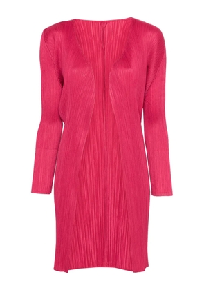 Pleats Please Issey Miyake pleated cardigan - Pink