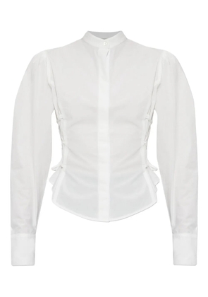 AllSaints Evanna puff-sleeve shirt - White