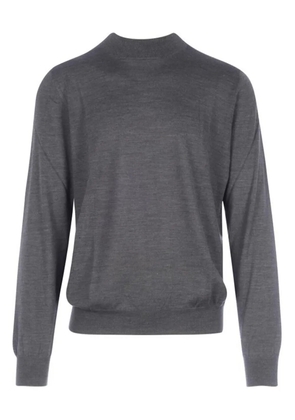 Gran Sasso mock-neck wool sweater - Grey