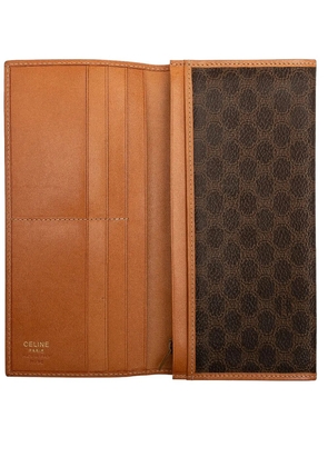 Celine Pre-Owned 1996 Macadam Coated Canvas Wallet long wallets - Brown