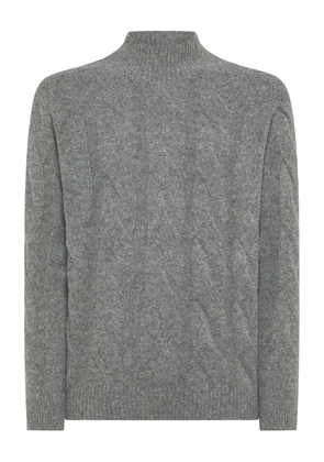 Seventy cable-knit high-neck sweater - Grey