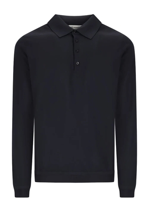 GOES BOTANICAL long-sleeve polo shirt - Blue