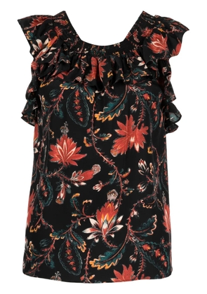 Ulla Johnson Tulip floral-print blouse - Black