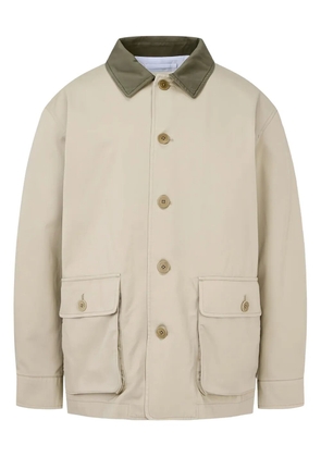 Man On The Boon. colour-block cotton jacket - Neutrals