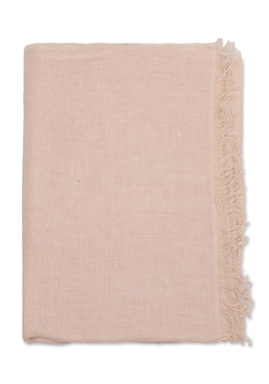 D'aniello Arthur fringed linen scarf - Pink