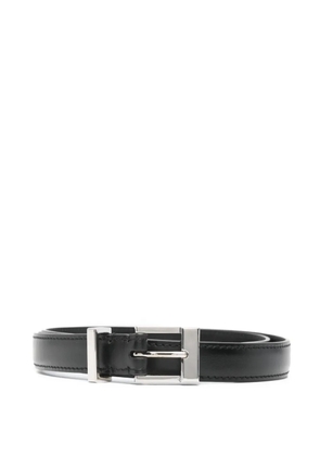 KHAITE Manhattan leather belt - Black