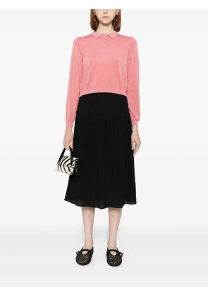 To b. by agnès b. knitted polo shirt - Pink