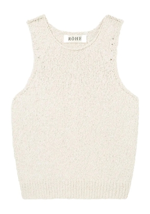 Róhe textured sleeveless top - White