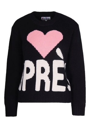 MC2 Saint Barth Kyla heart-detail sweater - Black