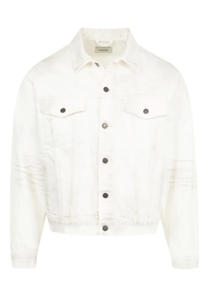 Seekings distressed denim jacket - White