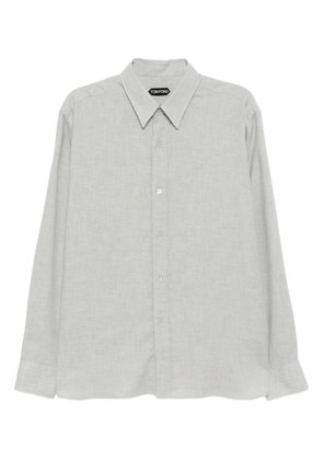 TOM FORD Melange fluid shirt - Grey