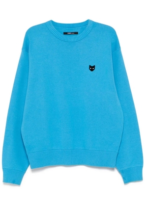 ZZERO BY SONGZIO emblem crew-neck jumper - Blue