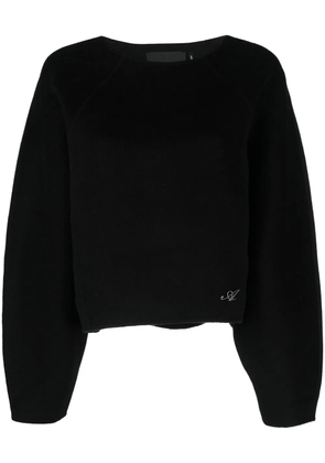 Axel Arigato logo-embroidered jumper - Black