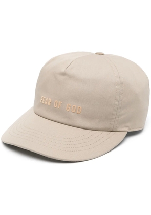Fear Of God embossed-logo cotton cap - Neutrals