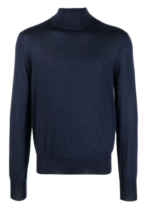 TOM FORD ribbed roll-neck jumper - Blue