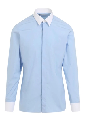 TOM FORD contrast-trims shirt - Blue