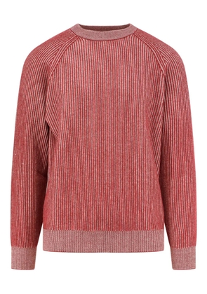 Brunello Cucinelli ribbed knit crew-neck sweater - Red