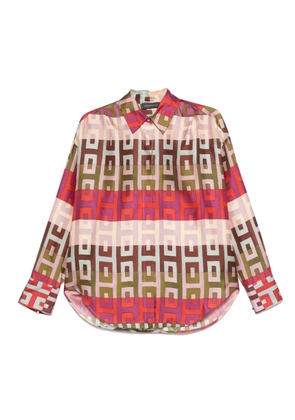 Lorena Antoniazzi geometric-print shirt - Pink