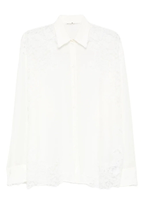 Ermanno Scervino lace-trim shirt - White