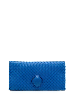 Bottega Veneta Pre-Owned 2012-2025 Nappa Intrecciato Turn Lock clutch bag - Blue