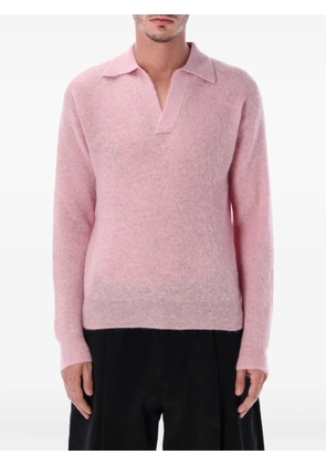 Auralee collared knitwear - Pink