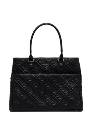 GUESS USA quilted embossed tote bag - Black