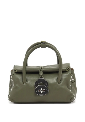 Zanellato studded top-handle satchel - Green