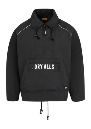 Human Made panelled half-zip jacket - Black