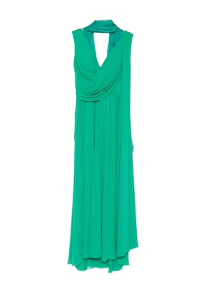 Gemy Maalouf draped cowl-neck dress - Green