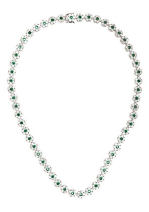 Hatton Labs Daisy chain-link crystal necklace - Silver