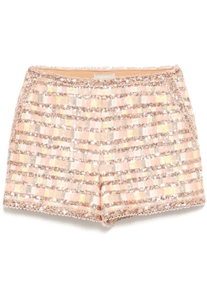 Elie Saab tweed sequin shorts - Pink