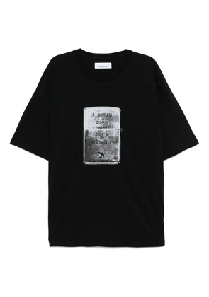 Peacemaker Oamc lighter-printed T-shirt - Black