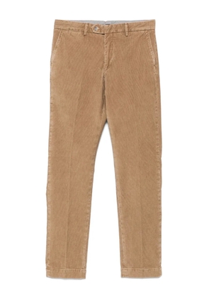 Hackett logo-patch trousers - Brown