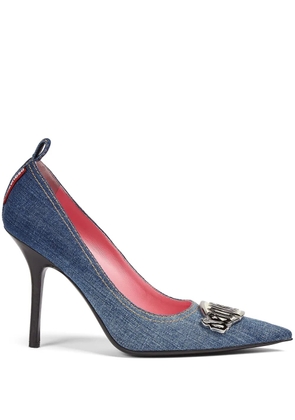 DSQUARED2 100mm Gothic denim pumps - Blue