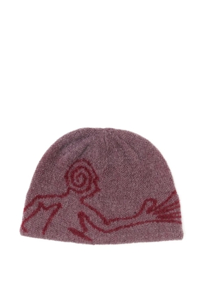Hiking Patrol graphic-print beanie - Red