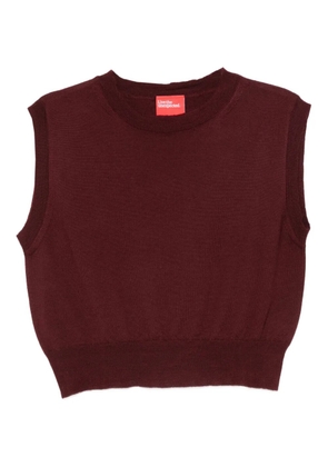 Merci sleeveless cropped top - Red