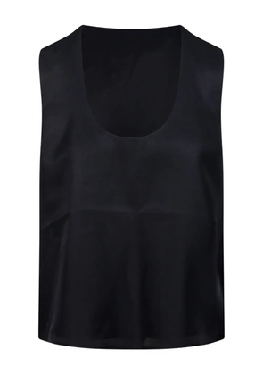 Róhe satin sleeveless top - 001 BLACK