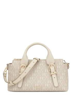 TOUS medium Bowling monogram-patterm tote bag - Neutrals