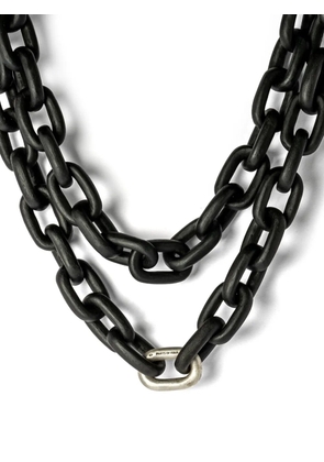 Parts of Four Organic Chain necklace - Black