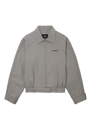 We11done houndstooth zip-up jacket - Neutrals