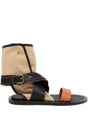 CO COLLECTION wrapped gladiator sandals - Brown