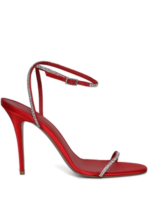 Amina Muaddi 105mm Diamante sandals - Red