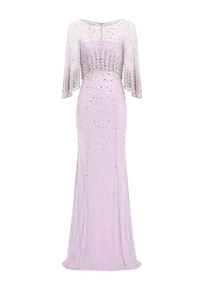 Jenny Packham sequin embellished kiya dress - Purple