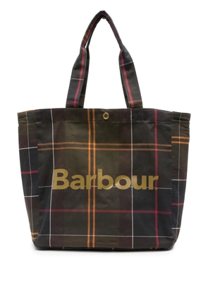 Barbour tartan-plaid tote bag - Green