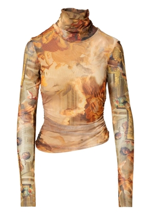 JBQ Tyla mesh top - Brown