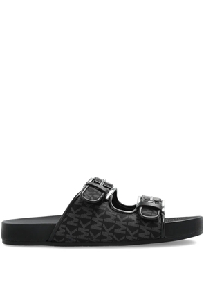 Michael Michael Kors Byers buckle slides - Black