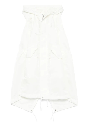sacai hooded dress - White