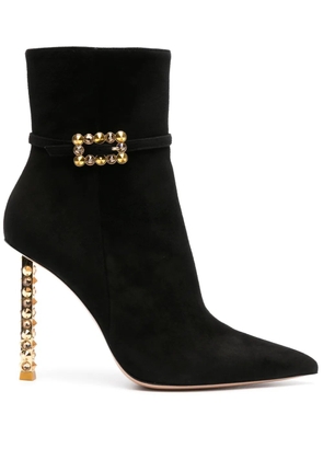 Gianvito Rossi Wonder 105mm suede boots - Black