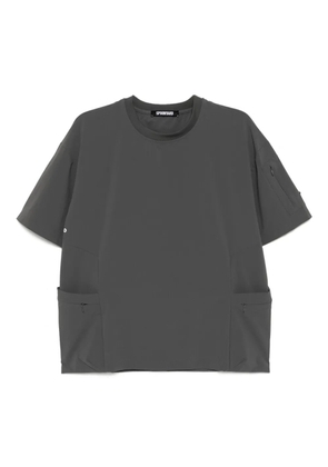 Spoonyard packable side zip pockets T-shirt - Grey