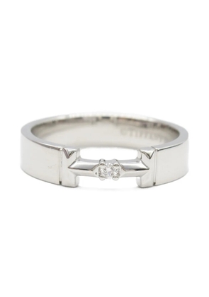 Tiffany & Co. Pre-Owned 2010 18kt white gold T True ring - Silver